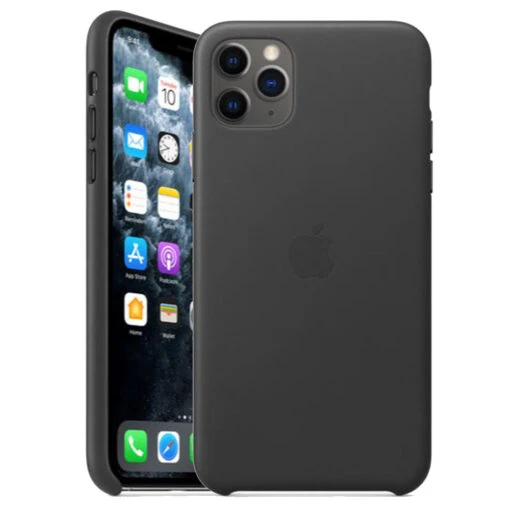 Official Apple Leather Rear Case For IPhone 11 Pro Max - Black