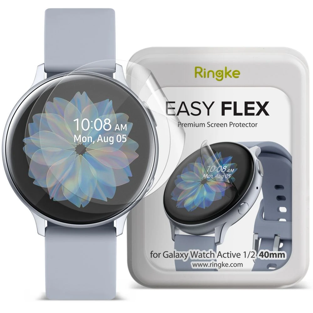 Ringke Easy Flex Screen Protector For Samsung Galaxy Watch Active 1&2 40MM, 3 Pack