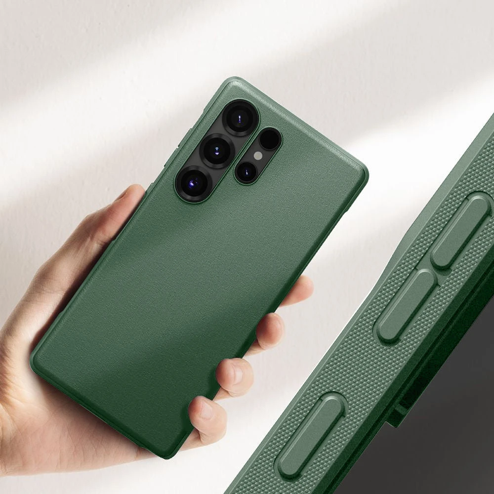 Ringke Onyx Tough Flexible Slim Case For Samsung Galaxy S25 Ultra - Dark Green - Image 4