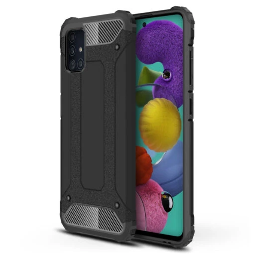 Tactical Tough Rear Case For Samsung Galaxy A51 - Black