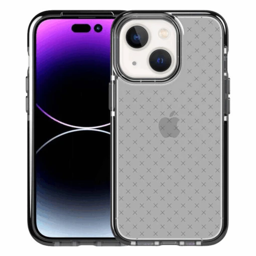 Tech21 EvoCheck Tough Rear Case Cover For Apple IPhone 13 - Smokey Black