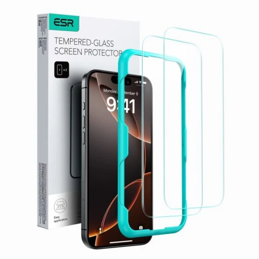 ESR 2-pack Tempered Glass Screen Protector For Apple IPhone 16 Pro - Clear