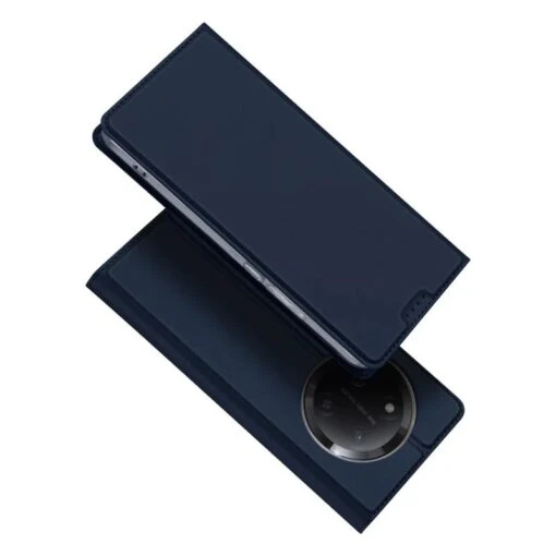 DUX DUCIS Faux Leather Wallet Smart Flip Case For Huawei Honor X9c / X60 - Blue