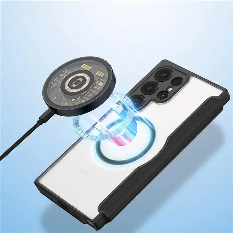 DUX DUCIS Skin X Pro Tough Rugged Flip Wallet Case For Samsung Galaxy S24 Ultra - Black - Image 6