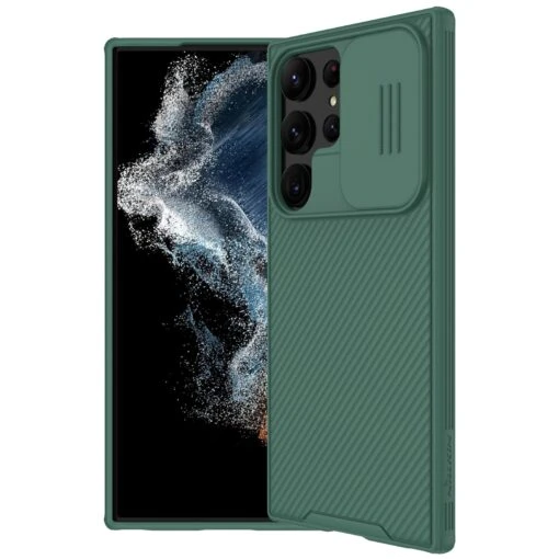 Nillkin CamShield Pro Camera Lens Protector Case Cover For Samsung Galaxy S23 Ultra - Deep Green