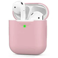 Silicone Protective Case Cover For Apple Airpods 1 & 2 - Pink