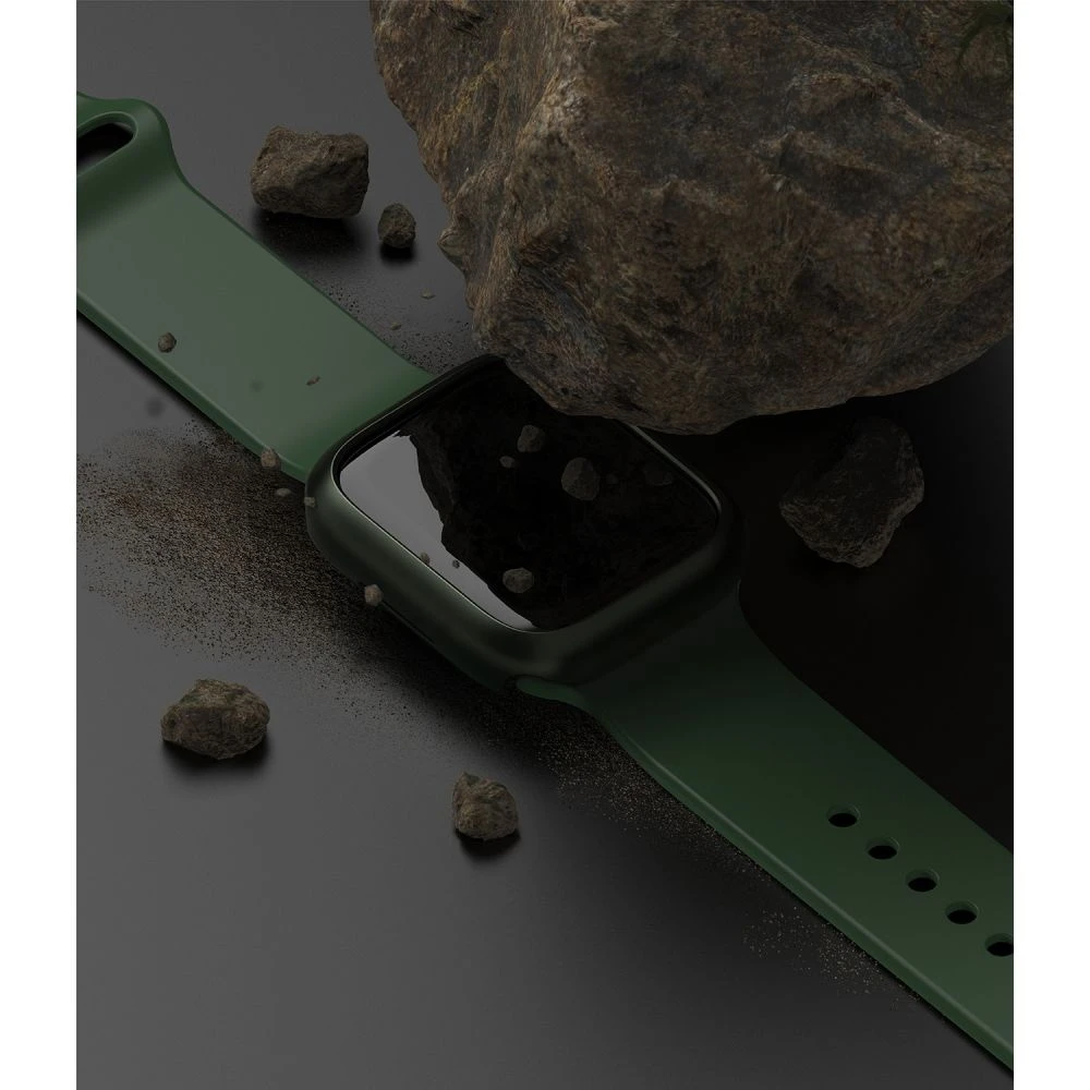 Ringke Slim Case Cover 2-pack For Apple Watch 7 (41mm) - Clear & Deep Green - Image 8