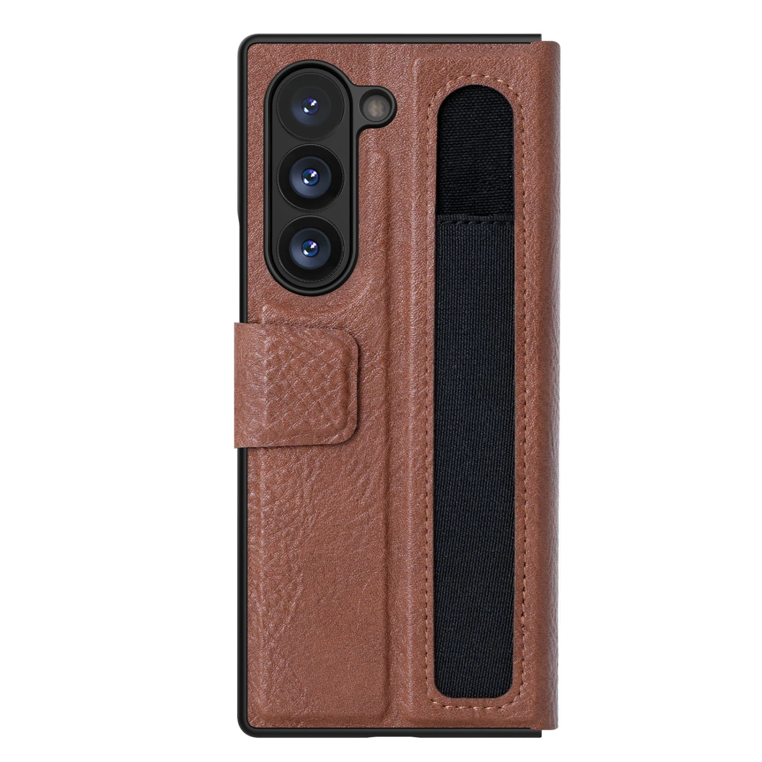 Nillkin Aoge Leather With Pen Holder Case For Samsung Galaxy Z Fold6 5G - Brown - Image 11