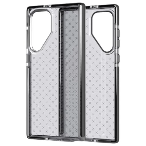 Tech21 EvoCheck Tough Rear Case Cover For Samsung Galaxy S22 Ultra 5G - Smokey Black