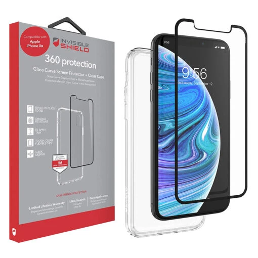 ZAGG InvisibleShield-360 Tempered Glass & Case For Apple IPhone XR - Clear