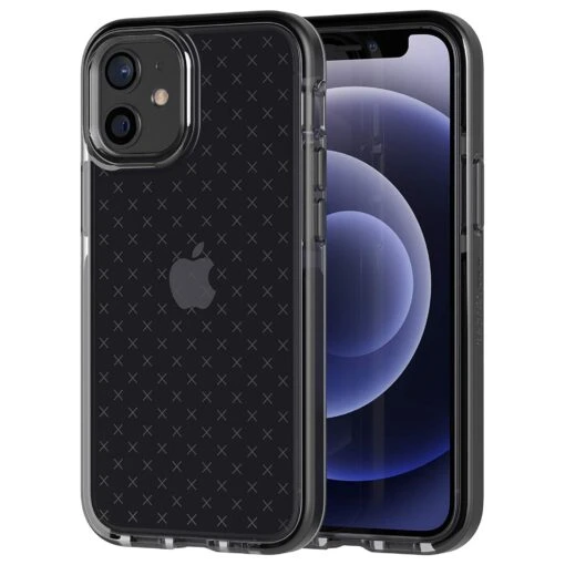 Tech21 EvoCheck Tough Rear Case Cover For Apple IPhone 12 Mini - Smokey Black