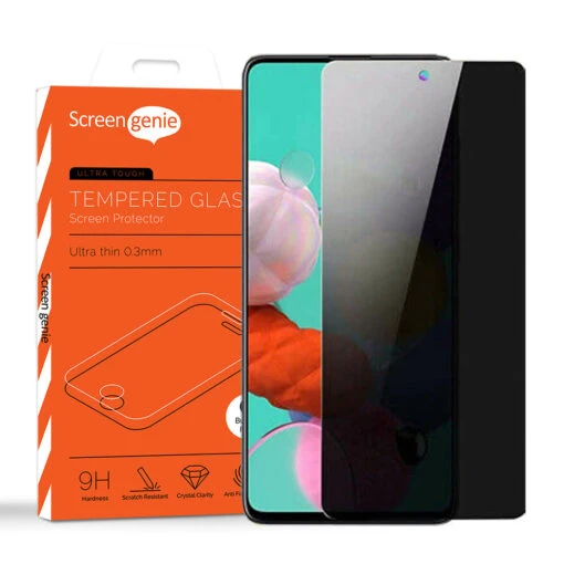Screen Genie Privacy Tempered Glass Screen Protector For Samsung Galaxy A73 5G