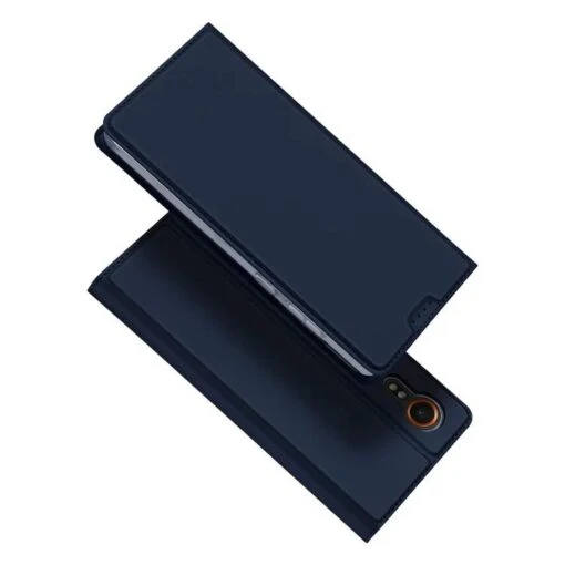 DUX DUCIS Skin Pro Faux Leather Wallet Flip Case For Samsung Galaxy Xcover 7 - Blue
