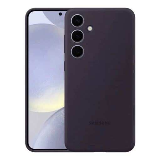 Official Genuine Samsung Silicone Rear Case Cover For Samsung Galaxy S24+ Plus - Dark Violet