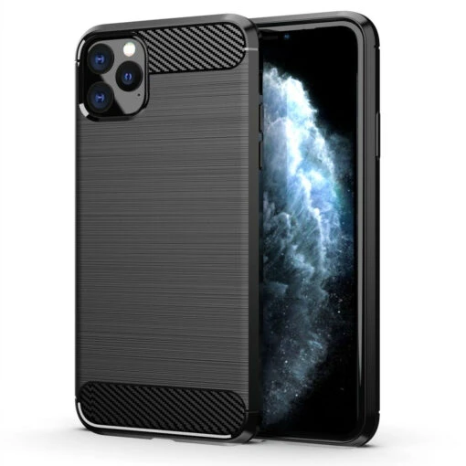 Fuse™ Vector Carbon Shield Flexible Case Cover For Apple IPhone 11 Pro Max - Black