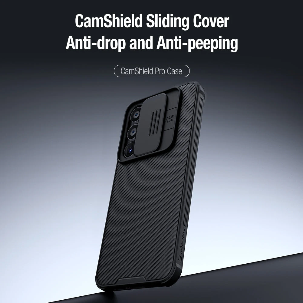 Nillkin CamShield Pro Lens Protector Case Cover For Samsung Galaxy A55 5G - Black - Image 2
