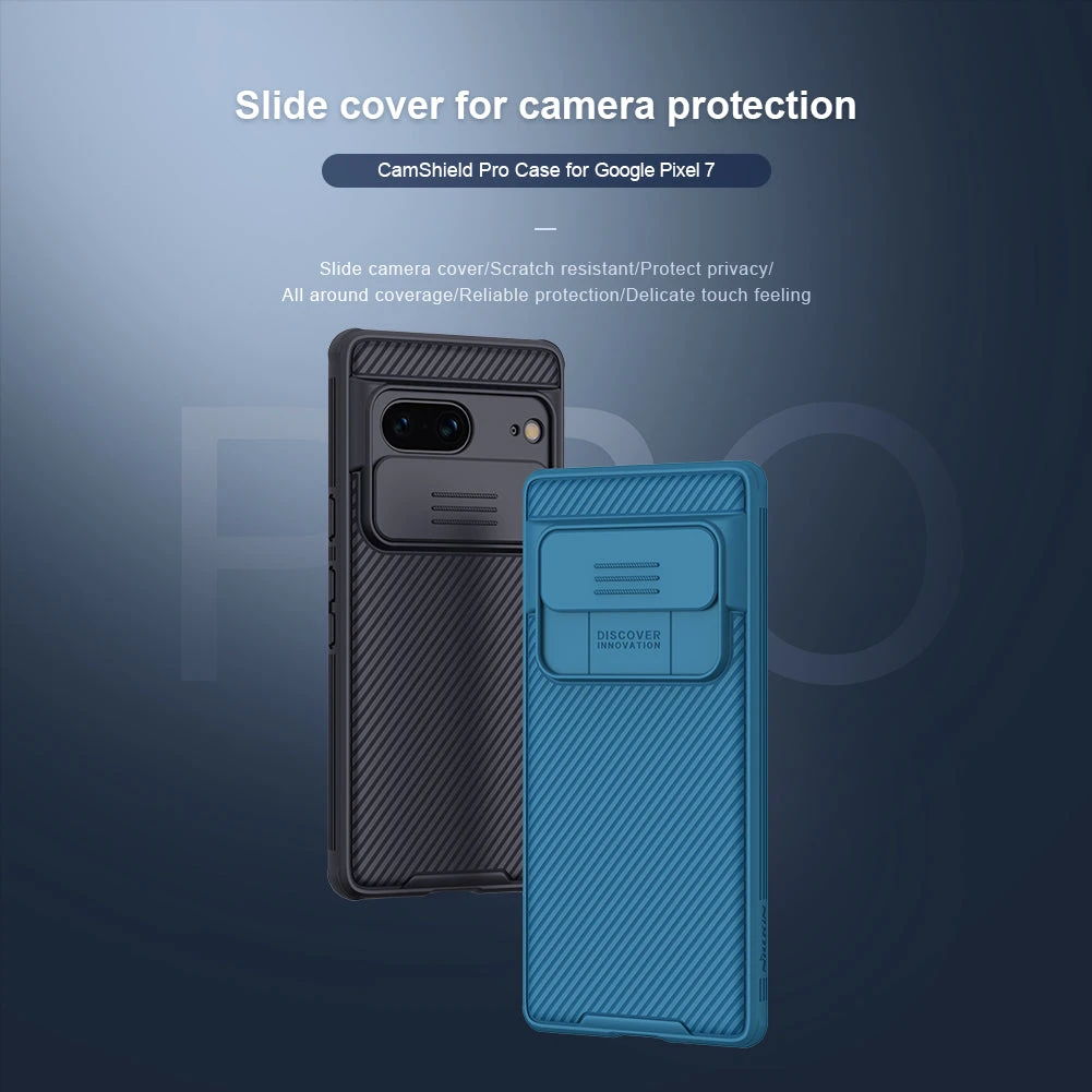 Nillkin CamShield Pro Lens Protector Case For Google Pixel 7 - Blue - Image 2