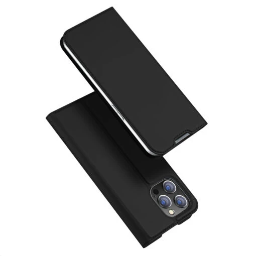 DUX DUCIS Skin Pro Faux Leather Wallet Flip Case For Apple IPhone 14 Pro - Black