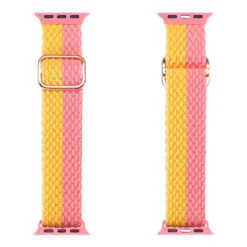 DUX DUCIS Nylon Strap For Apple Watch 1 2 3 4 5 6 7 SE (38MM/40MM/41MM) - Pink/Yellow