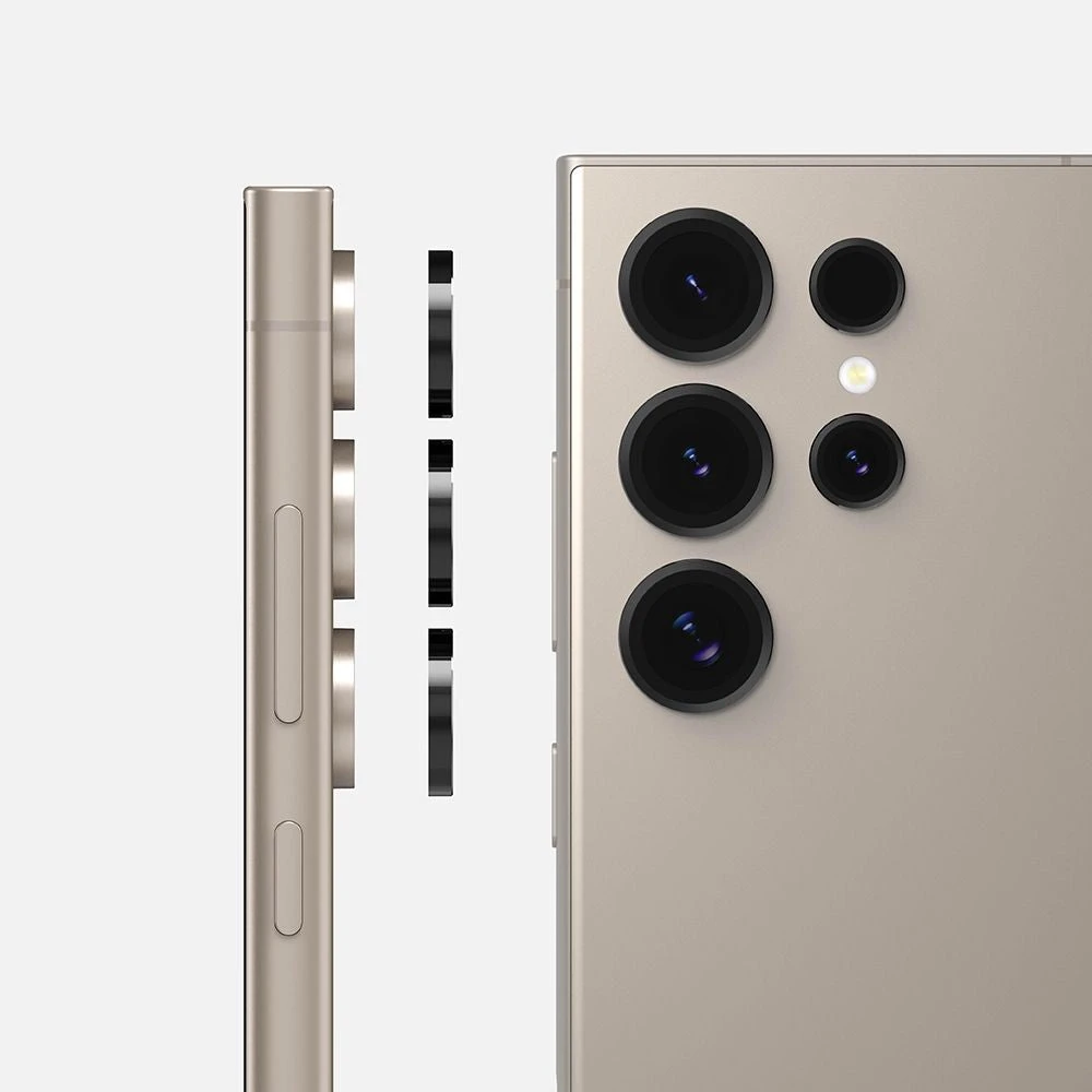 Ringke Camera Lens Frame Glass Protector For Samsung Galaxy S24 Ultra - Black - Image 2