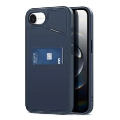 DUX DUCIS Rafi II Magnetic Case W/ Kickstand And Card Slots For Apple IPhone 16e - Blue