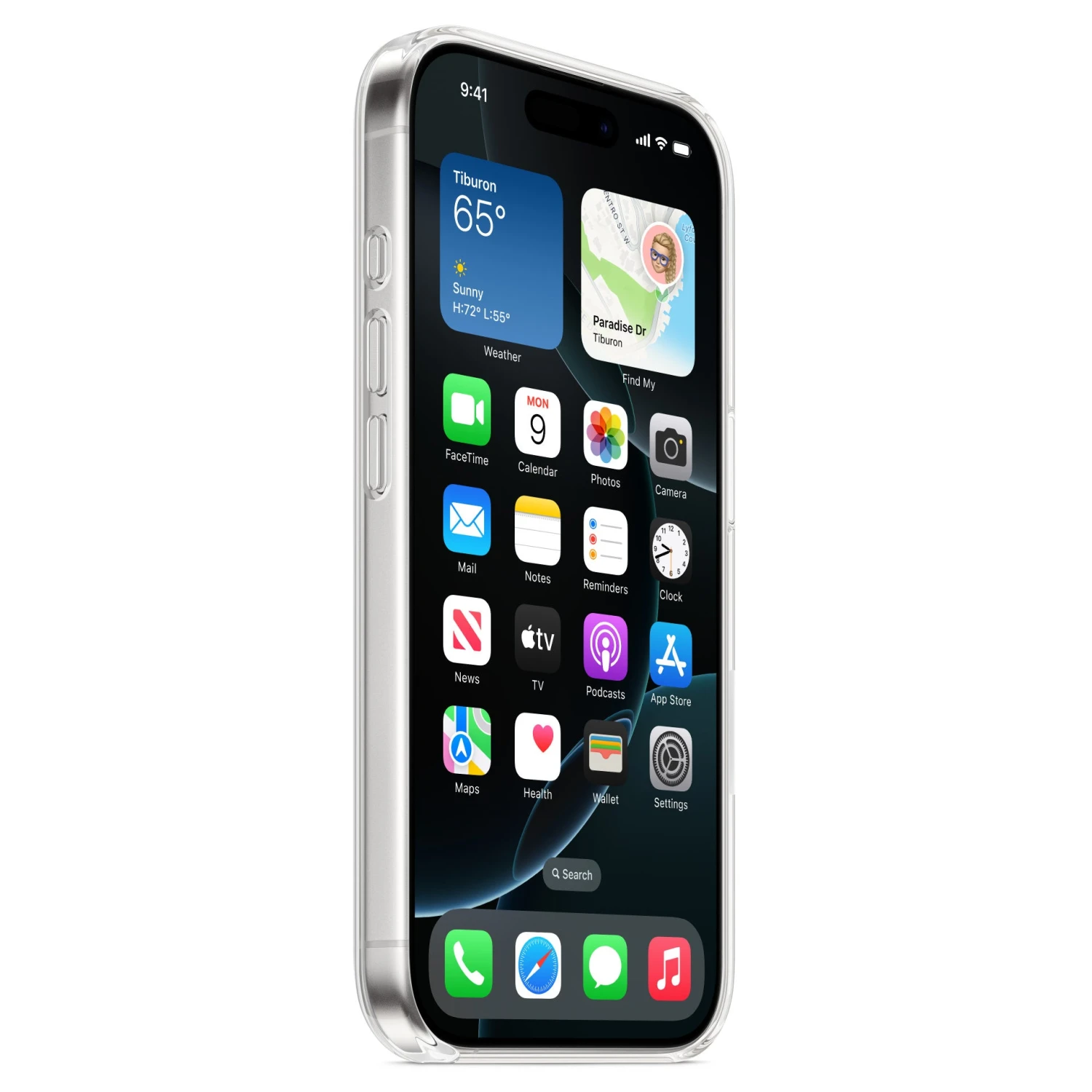 Official Apple Silicone Magsafe Rear Case Cover For IPhone 16 Pro - Clear - Image 6