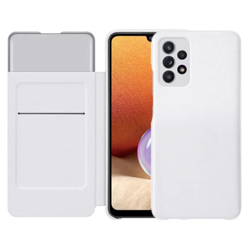 Official Samsung Smart S View Wallet Case Cover For Galaxy A32 - White