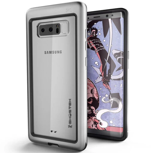 Ghostek Atomic Slim Rugged Heavy Duty Case For Samsung Galaxy Note 8 - Silver