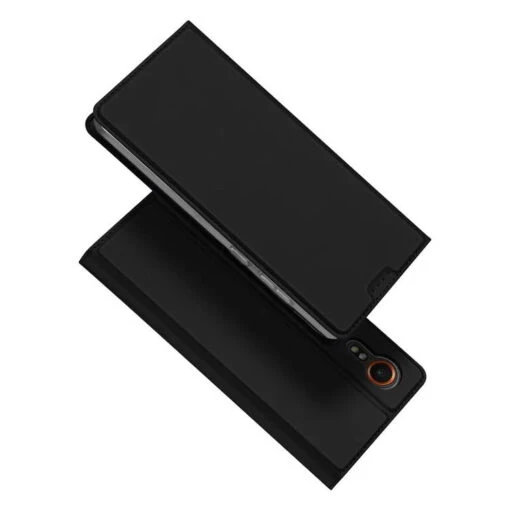 DUX DUCIS Skin Pro Faux Leather Wallet Flip Case For Samsung Galaxy Xcover 7 - Black