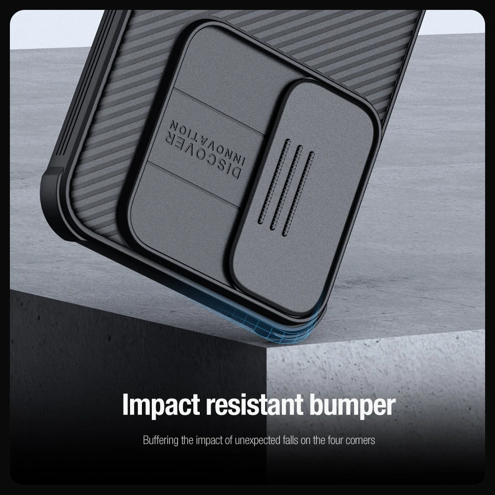 Nillkin CamShield Pro Lens Protector Case Cover For Samsung Galaxy A55 5G - Black - Image 5