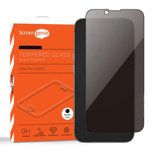 Screen Genie Privacy Tempered Glass Screen Protector For Apple IPhone 16e / 14 / 13
