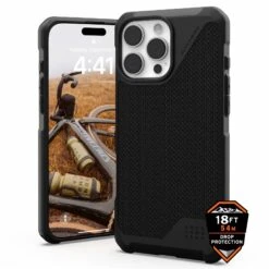 Urban Armor Gear (UAG) Metropolis LT MagSafe Case For Apple IPhone 16 Pro - Kevlar Black