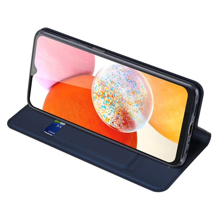 DUX DUCIS Skin Pro Faux Leather Wallet Flip Case For Samsung Galaxy A15 / A15 5G - Blue - Image 7