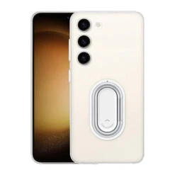 Official Samsung Rear Gadget Case W/ Grip & Kickstand For Samsung Galaxy S23 - Clear