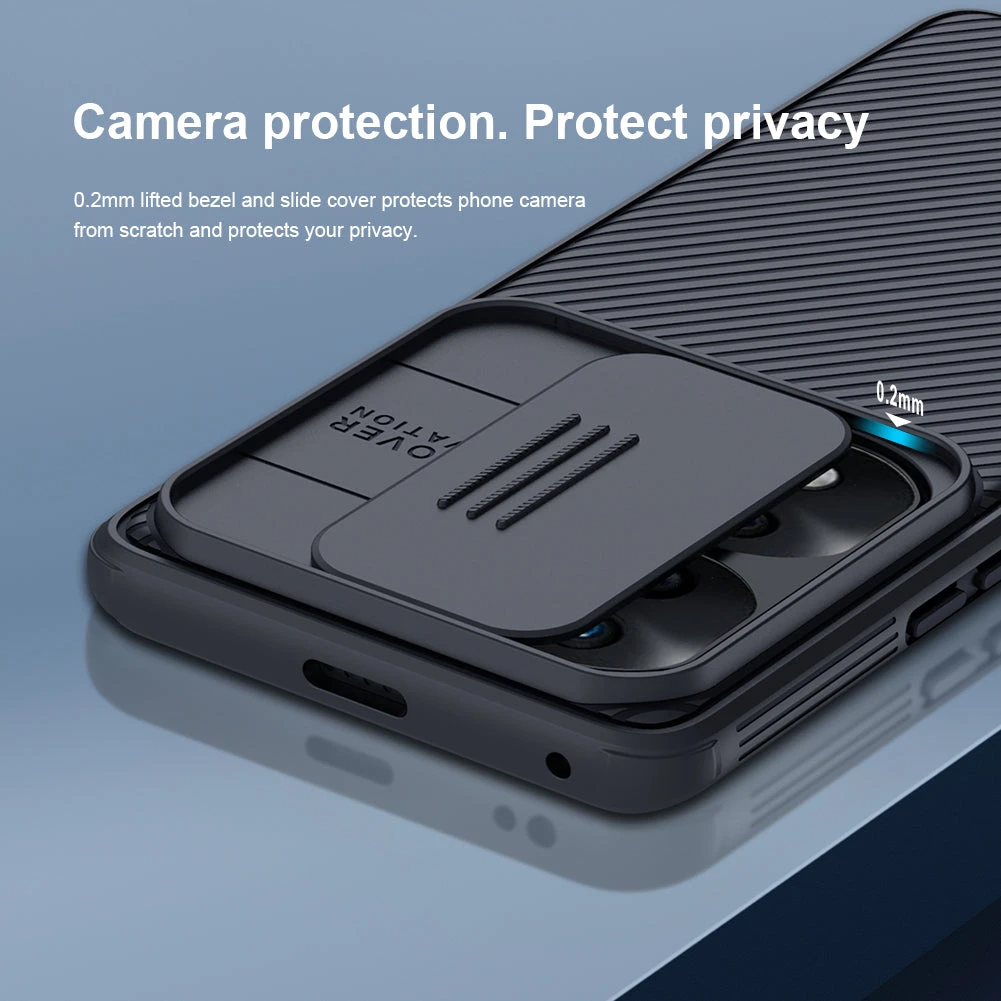 Nillkin CamShield Pro Lens Protector Case Cover For Huawei Honor 70 Pro - Black - Image 3