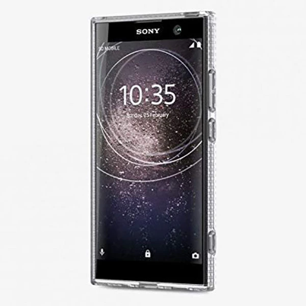 Tech21 Evo Shell Slim Flexi Rear Case Cover For Sony Xperia XA2, Clear Transparent - Image 4