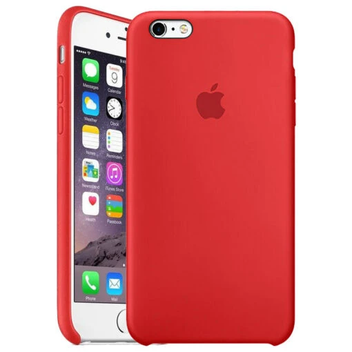 Official Apple Silicone Rear Case Cover For IPhone 6s & 6 - Red