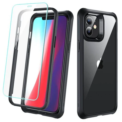 ESR Alliance Tough Full Body Rugged Rear Case For Apple IPhone 12 Mini - Black