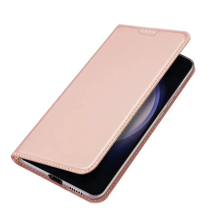 DUX DUCIS Skin Pro Faux Leather Wallet Flip Case For Samsung Galaxy S24 - Rose Gold - Image 4