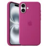 Official Apple Silicone Magsafe Rear Case Cover For IPhone 16 Plus - Fuschia