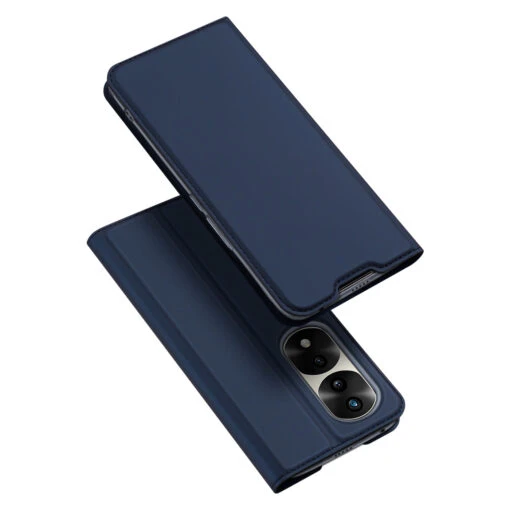 DUX DUCIS Skin Pro Faux Leather Wallet Flip Case For Huawei Honor 70 Pro / Pro Plus - Blue