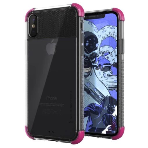 Ghostek COVERT2 Tough Clear Silicone Case Cover For Apple IPhone X / XS - Pink