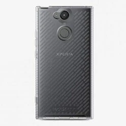 Tech21 Evo Shell Slim Flexi Rear Case Cover For Sony Xperia XA2, Clear Transparent