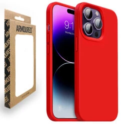 Armoured™ Liquid Silicone Slim Protective Case For Apple IPhone 14 Pro - Red