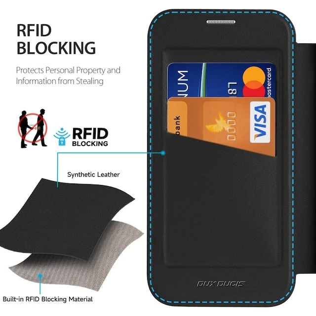 DUX DUCIS Skin X Pro MagSafe Flip Wallet Case For Apple IPhone 16 Pro Max - Black - Image 4