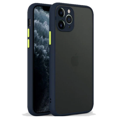 Armoured™ Camera Shield Lite Case Cover For IPhone 14 Pro Max - Blue / Yellow
