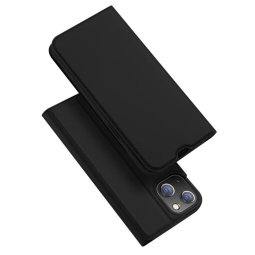 DUX DUCIS Skin Pro Faux Leather Wallet Flip Case For Apple IPhone 14 & 13 - Black