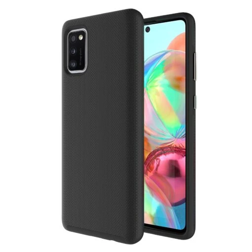 Matte Tough Rear Case For Samsung Galaxy A41 - Black