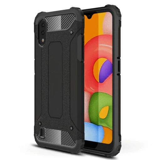 Tactical Tough Rear Case For Samsung Galaxy A01 - Black