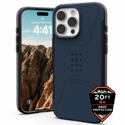 Urban Armor Gear (UAG) Civilian MagSafe Tough Case For IPhone 16 Pro - Mallard